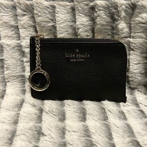 Kate Spade Staci Medium L-zip Card Holder NWT- Black